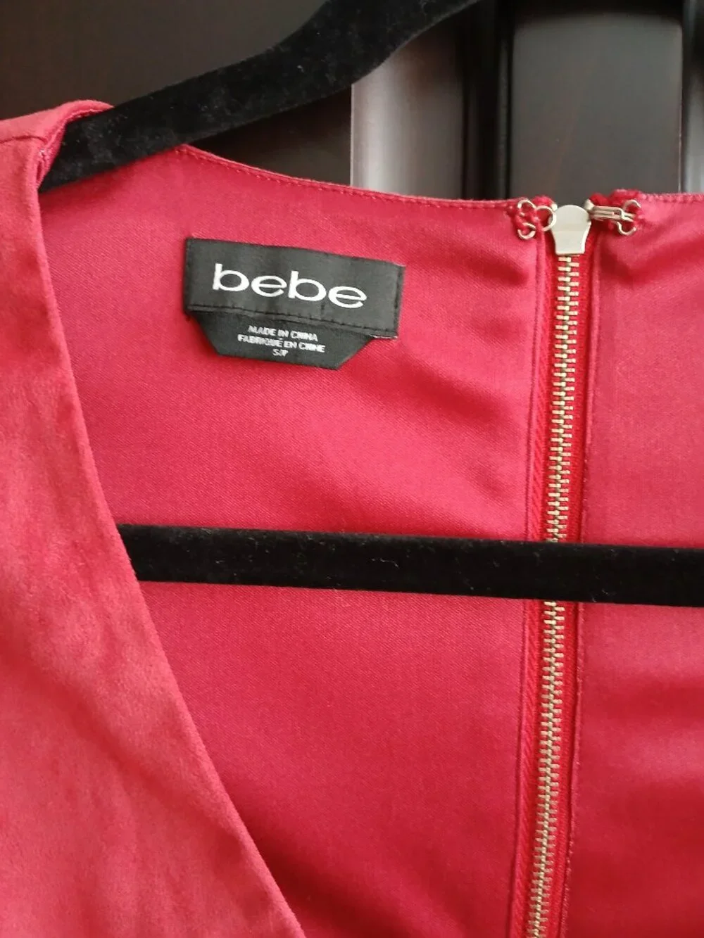 bebe Size S Red Dress - Picture 2 of 4